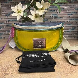 NWT Kurt Geiger Vinyl Southbank Belt bag purse
